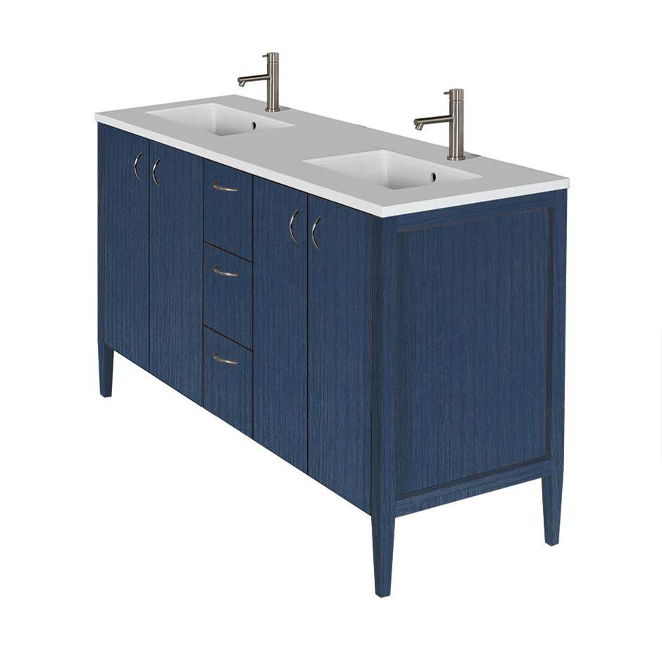 Lacava Wall Mount Vanities Double Sink item LRS-F-60A-16T1