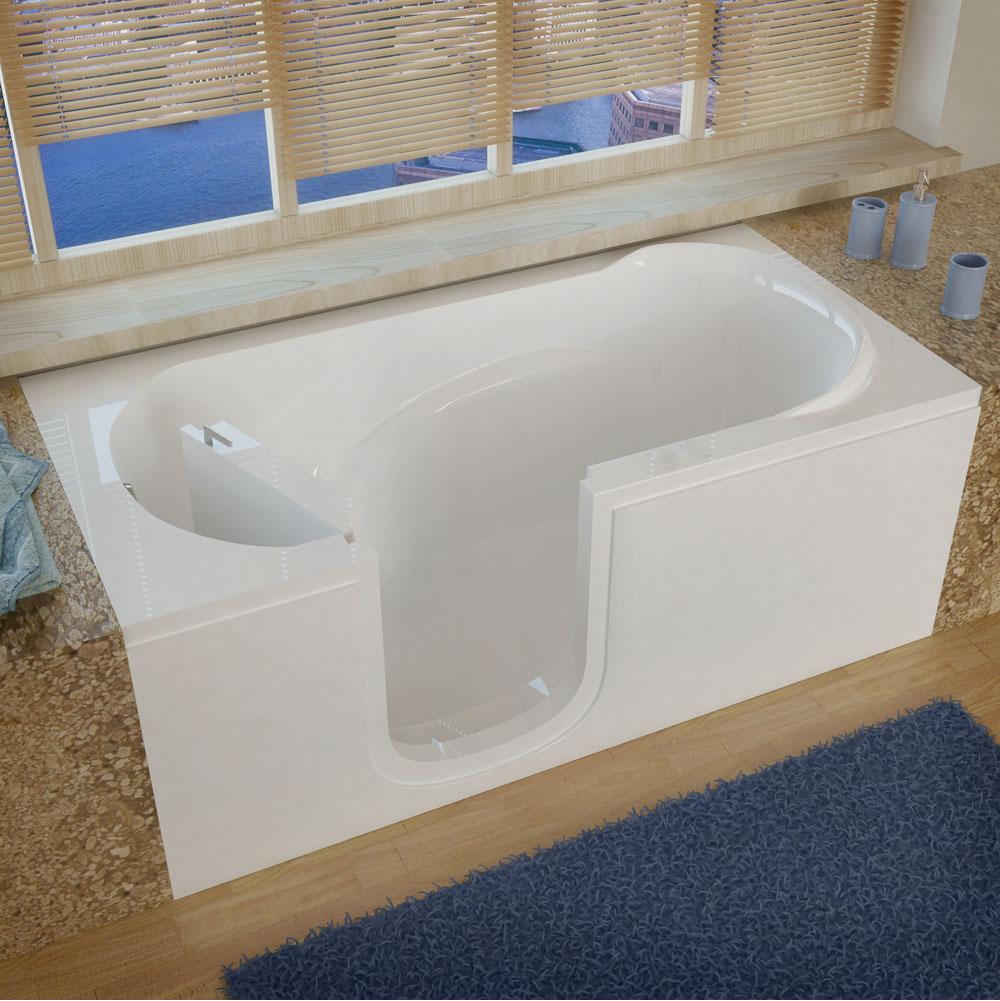 Meditub MediTub Step-In 30 x 60 Left Drain White Soaking Step-In Bathtub