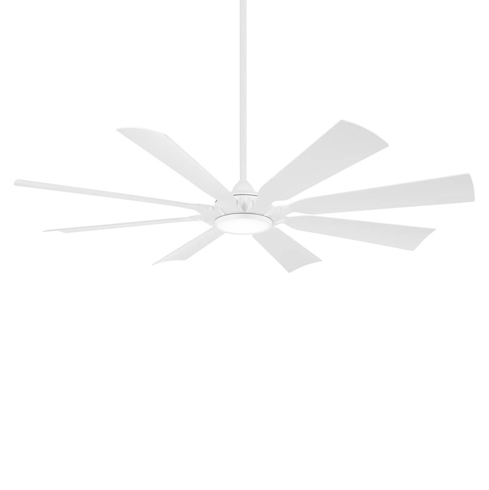 Minka Aire Future  65 in. LED Indoor Flat White Ceiling Fan with Remote