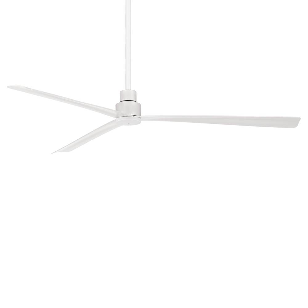 Minka Aire Simple 65 in. Flat White Ceiling Fan with Remote