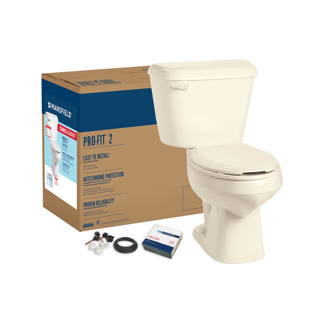 Mansfield Plumbing Pro-Fit 2 1.28 Elongated Complete Toilet Kit