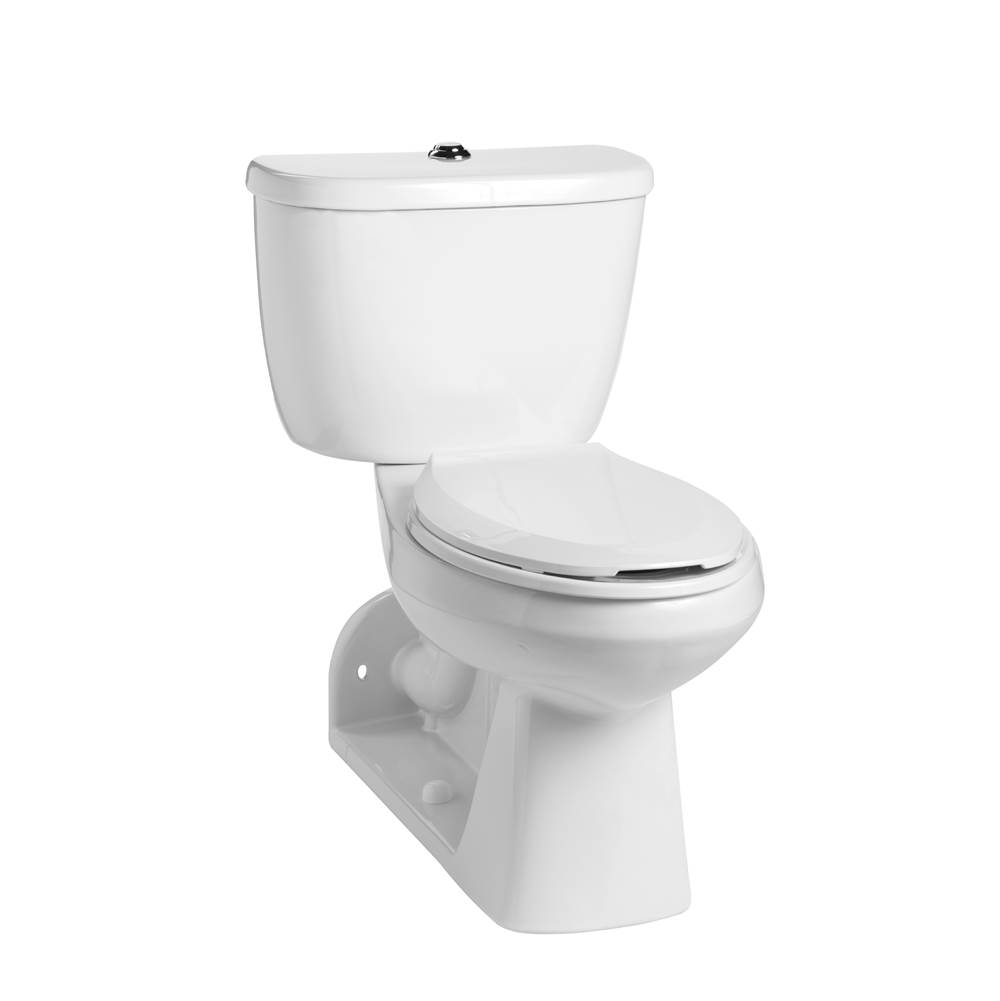 Mansfield Plumbing QuantumOne 1.0 Elongated SmartHeight Rear-Outlet Floor-Mount Toilet Combination