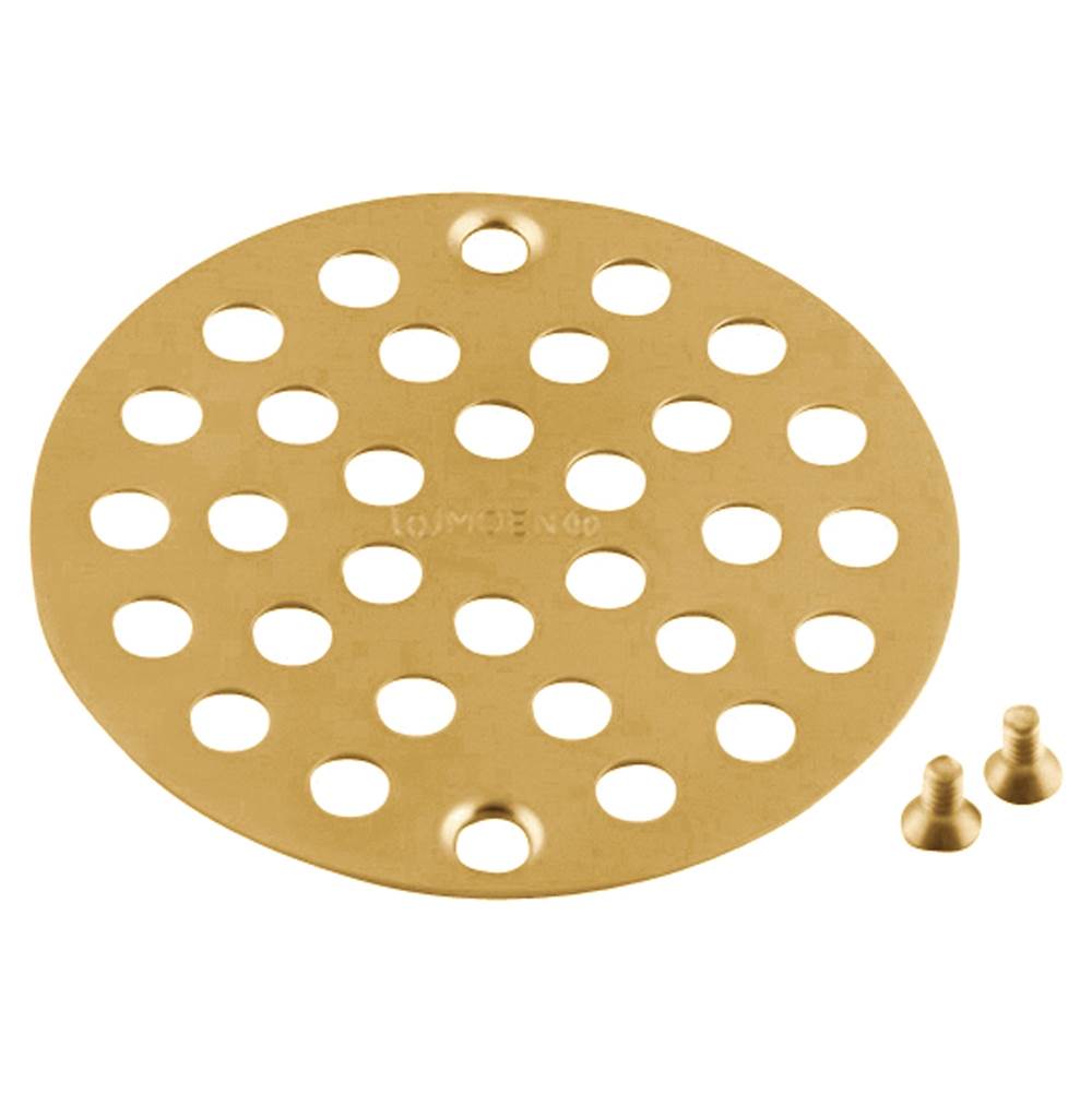 Moen 4-Inch Screw-In Shower Strainer Drain Cover, Brushed Gold