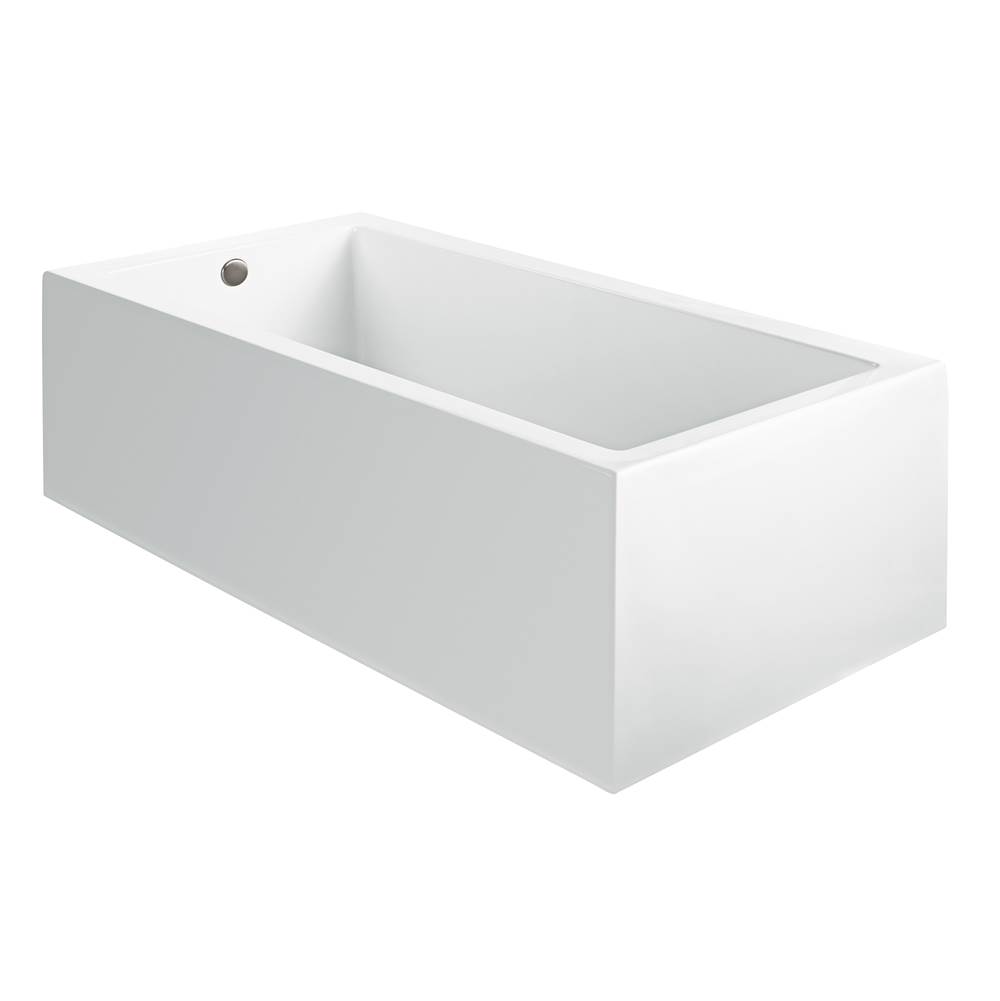 MTI Baths Andrea 17A Acrylic Cxl Sculpted 1 Side Air Bath - White (54X30)