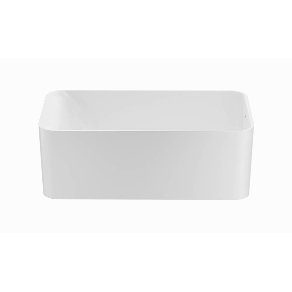 MTI Baths Almaza Mineral Composite Air Bath - Gloss White (59X30)