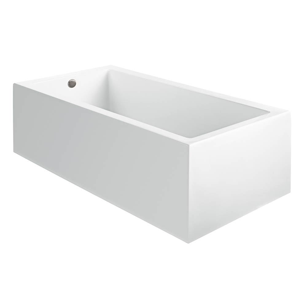 MTI Baths Andrea 2A Acrylic Cxl Sculpted 1 Side Air Bath Elite - White (71.625X31.75)