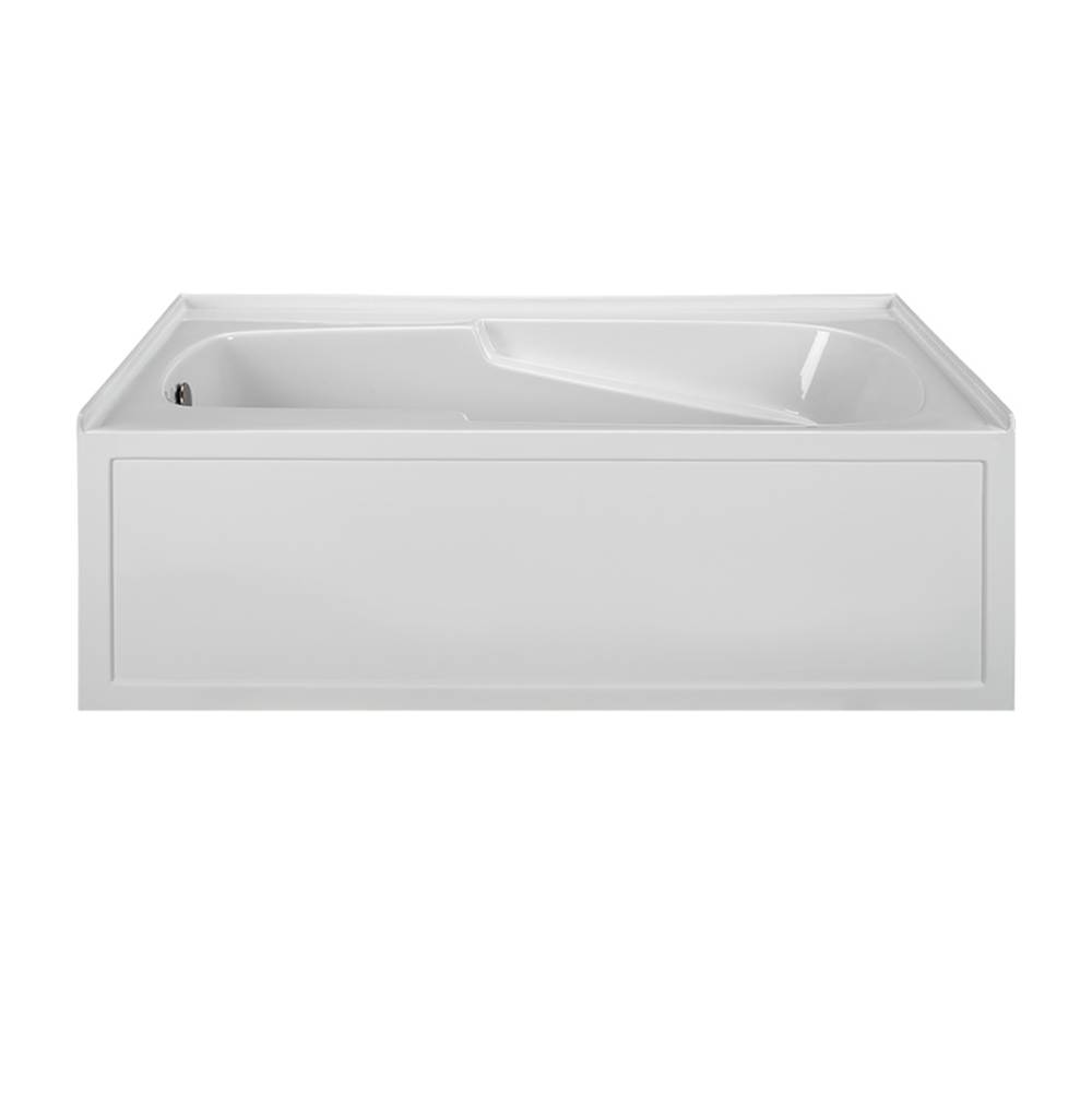 MTI Baths 60X32 Biscuit Left Hand Drain Integral Skirted Air Bath W/ Integral Tile Flange-Basics