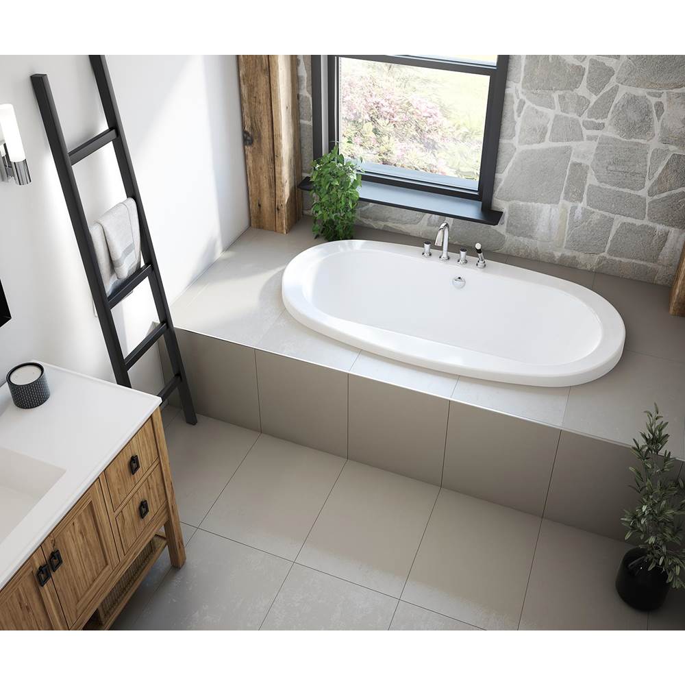 Maax Jazz 66 x 36 Acrylic Drop-in Center Drain Bathtub in White