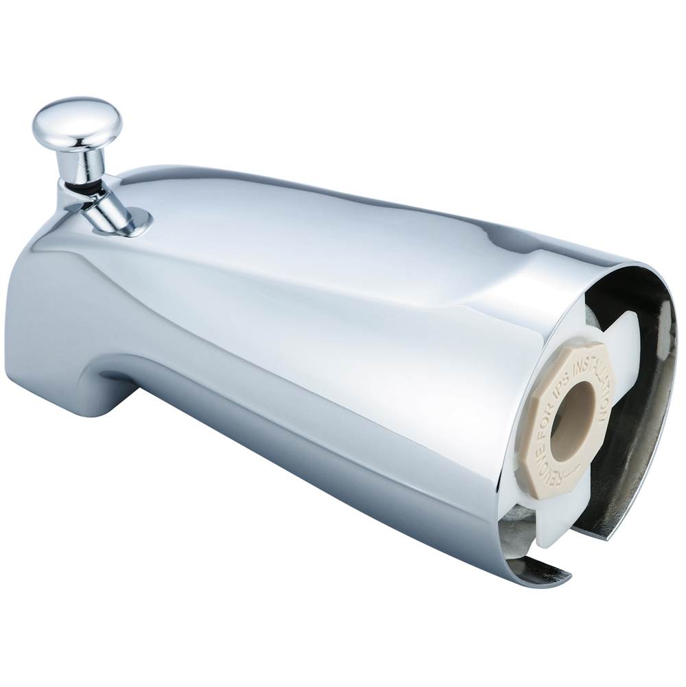 Olympia ACCESSORIES-COMBO 1/2'' IPS/SLIP-ON DIVERTER TUB SPOUT-CP