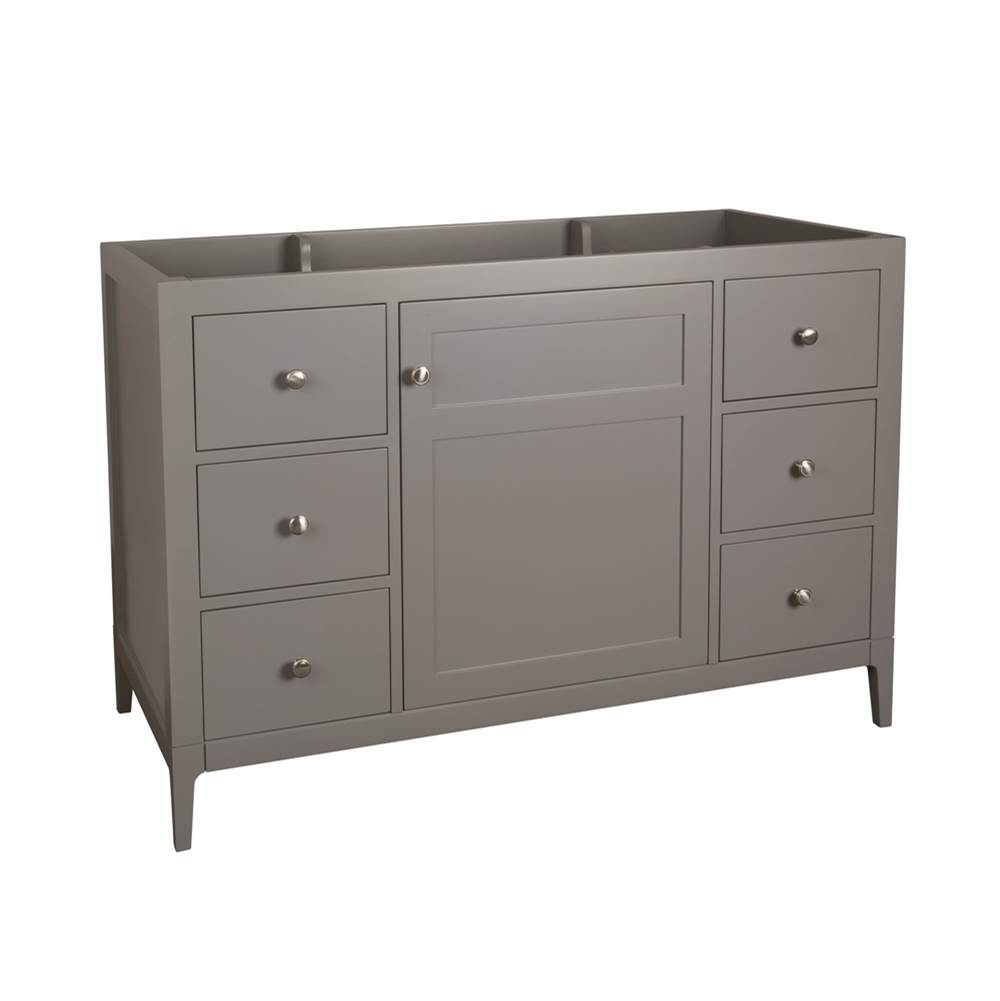 Ronbow 48'' Briella Bathroom Vanity Cabinet Base with Tapered Leg in Empire Gray