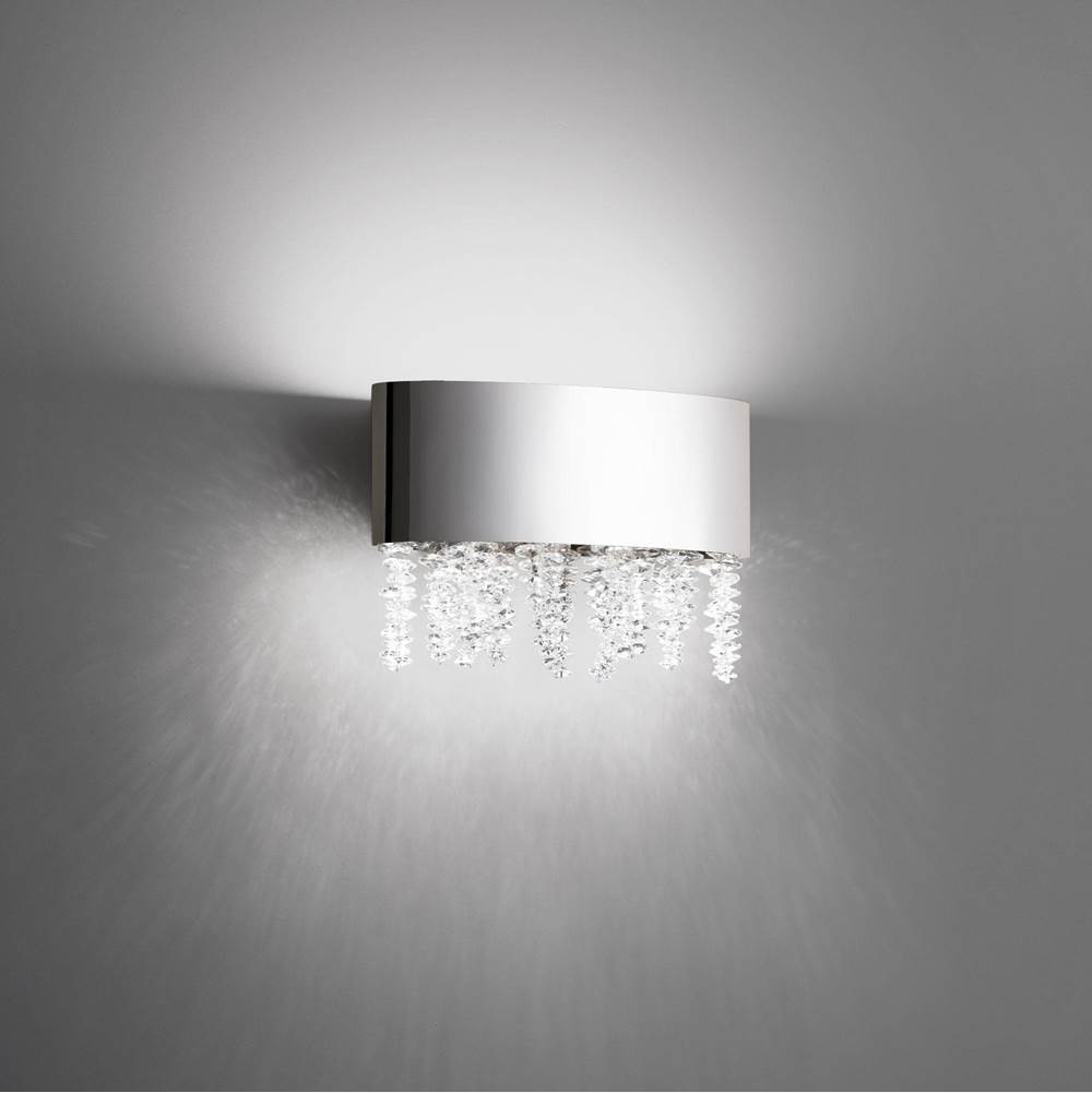 Schonbek SOLEIL 10'' 110V Wall Sconce in Polish Nickel with Optic Crystal