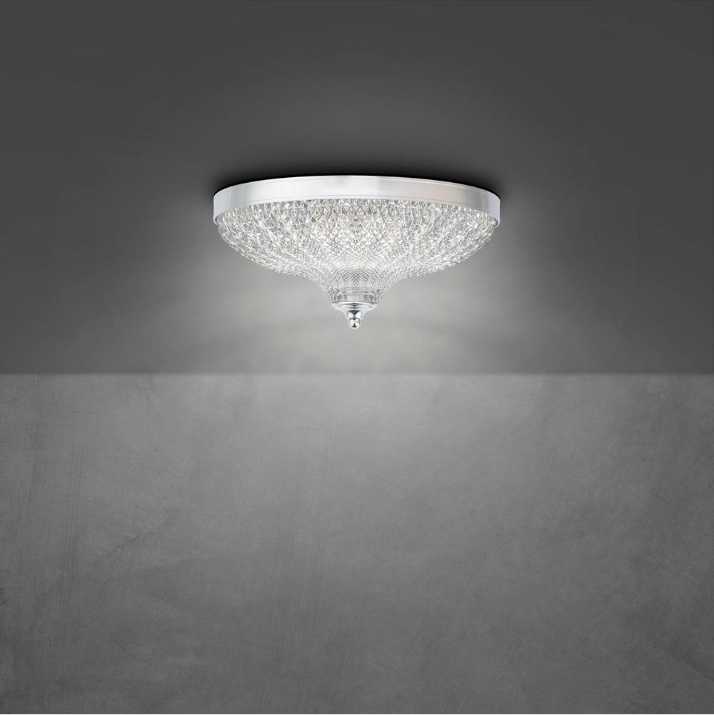 Schonbek ROMA 12'' 110V Close to Ceiling in Polished Chrome with Optic Crystal