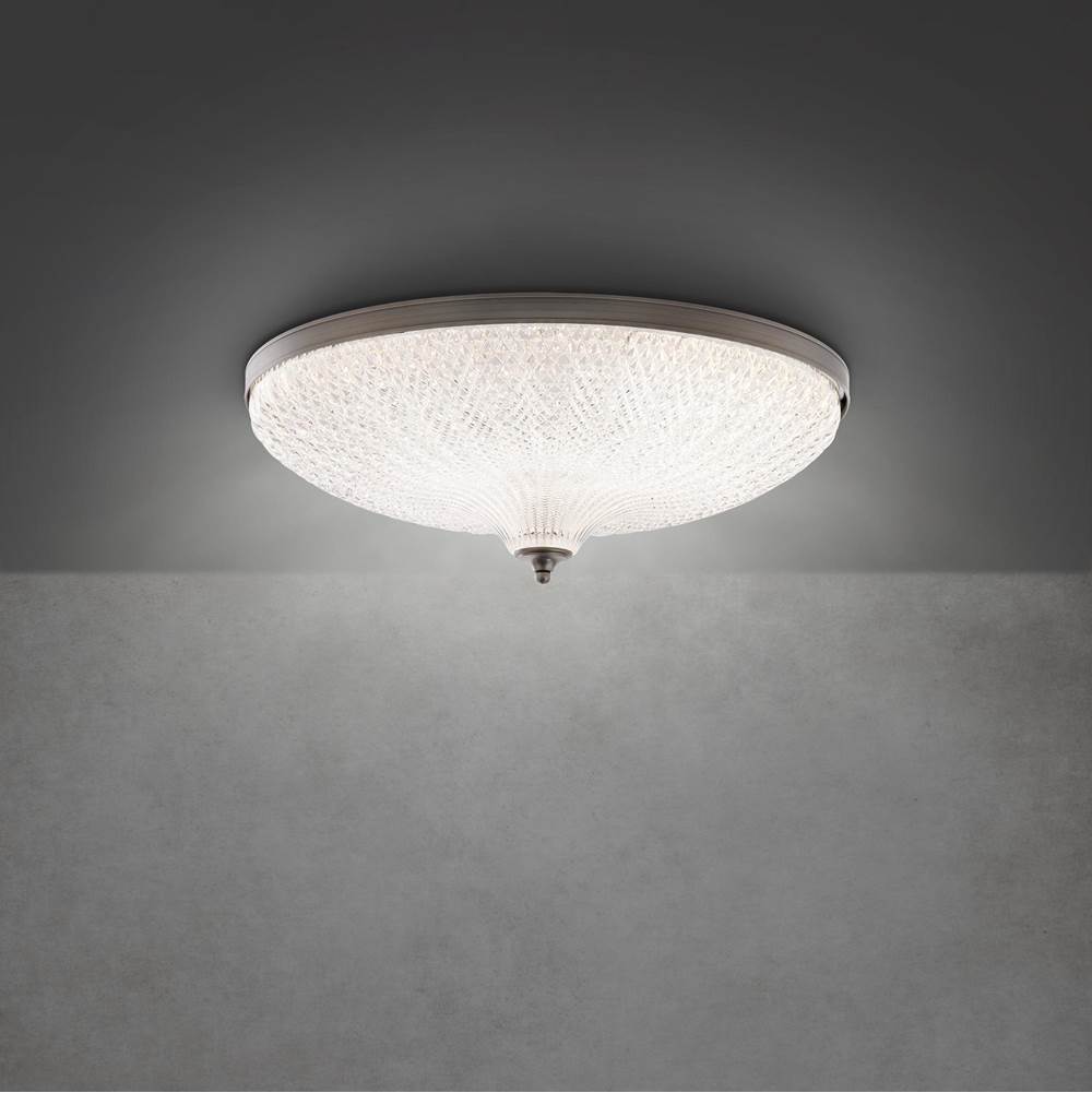 Schonbek ROMA 20'' 110V Close to Ceiling in Antique Nickel with Optic Crystal