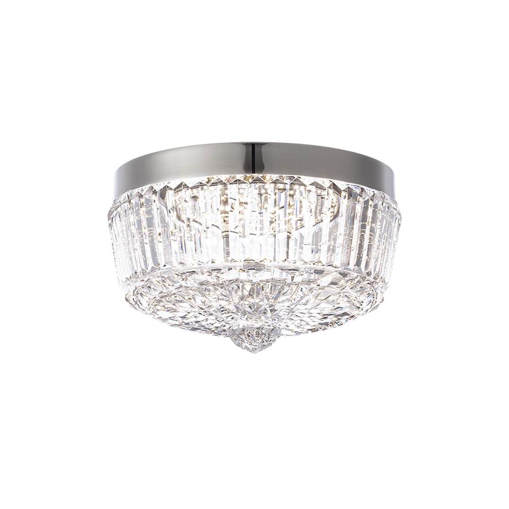 Schonbek REGINA 8'' 110V Close to Ceiling in Polish Nickel with Clear Heritage Crystal