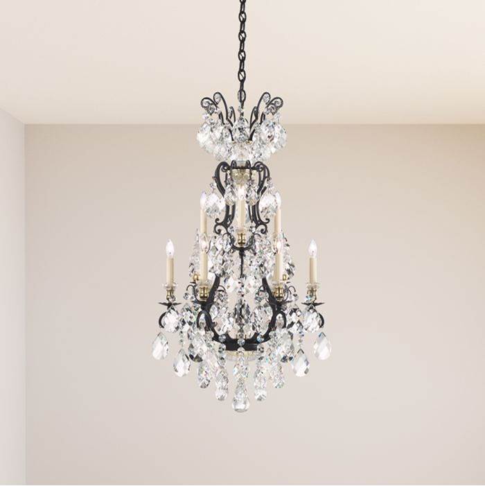 Schonbek Renaissance 10 Light 110V Chandelier in French Gold with Clear Heritage Crystal