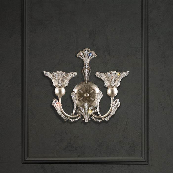 Schonbek Rivendell 2 Light 110V Wall Sconce in Heirloom Bronze with Clear Crystals From Swarovski®
