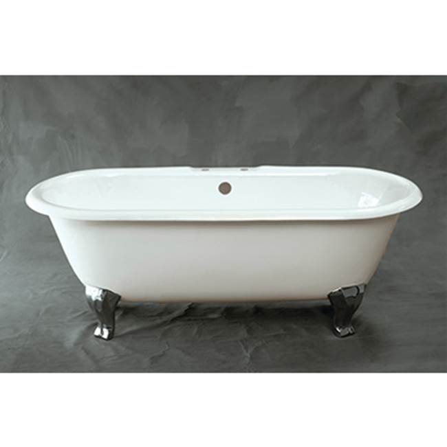 Strom Living Cast Iron Dual Tub With Oil Rubbed Bronze Finish Legs