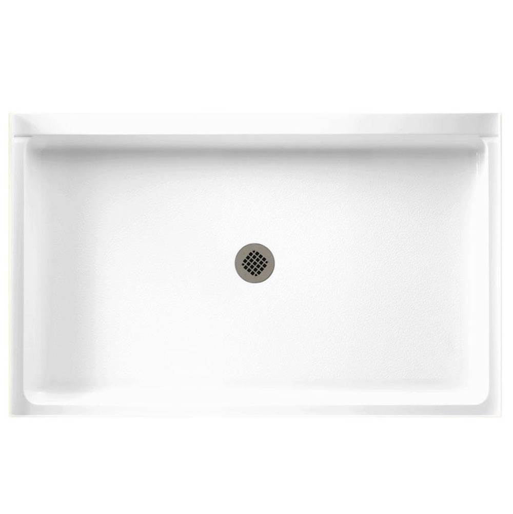 Swan SS-3454 34 x 54 Swanstone Alcove Shower Pan with Center Drain Sandstone