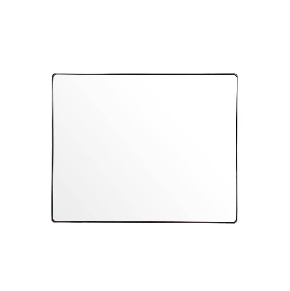 Varaluz Kye 30x24 Rounded Rectangular Wall Mirror - Brushed Nickel